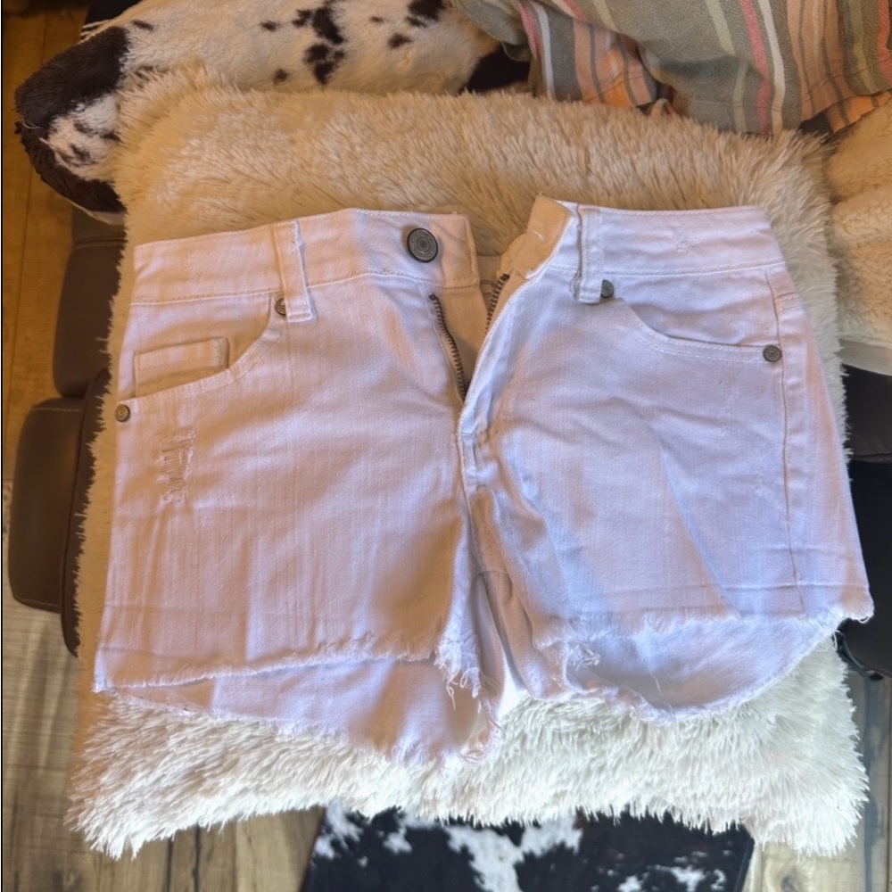 Women's White Denim Shorts